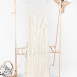CUPSHE bari V-neck backless Crochet cover up